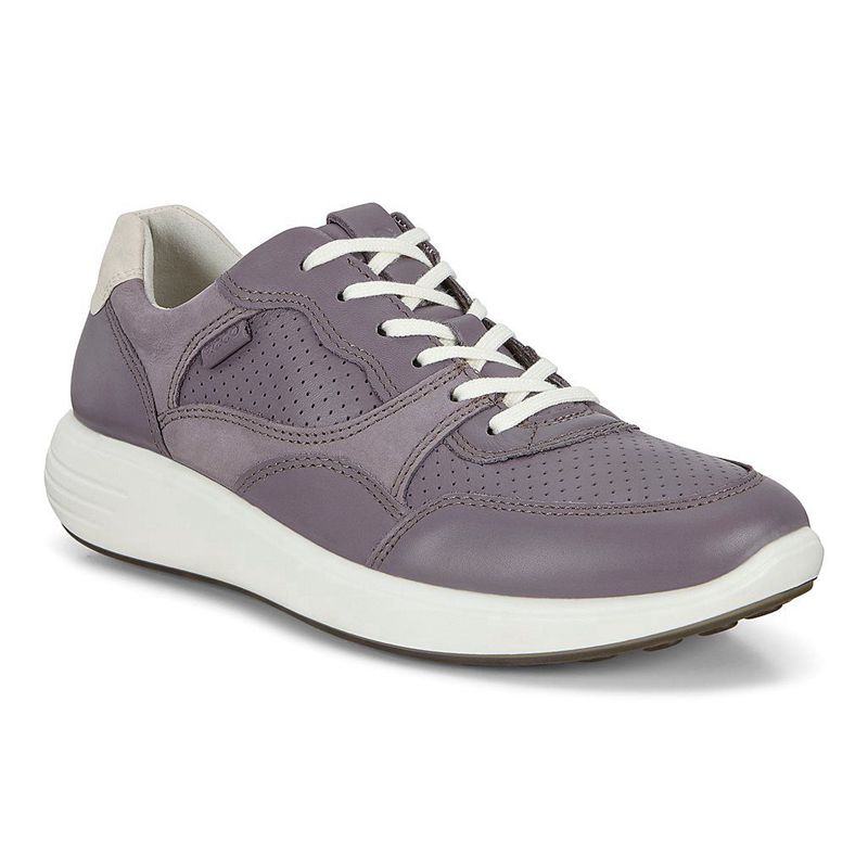 Women Flats Ecco Soft 7 Runner W - Sneakers Purple - India SOUTRB280